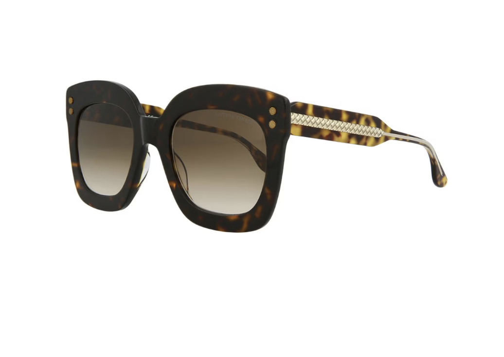 Bottega Veneta BV0238S square tortoiseshell acetate sunglasses