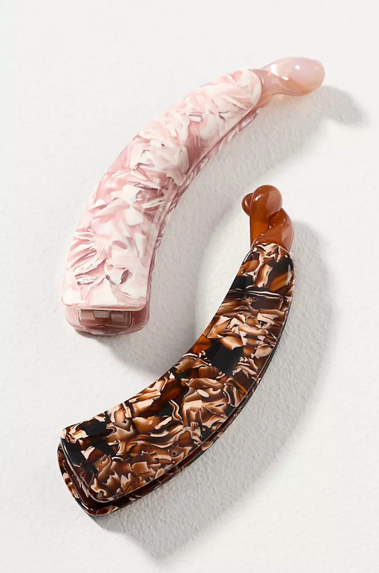 Two By Anthropologie Large Banana Claw Clips