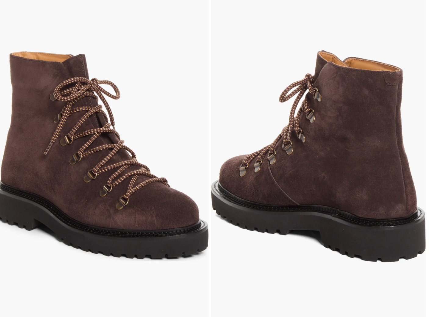 Jacques Solovière Magnus Suede Boot shown from front and rear three-quarter angles