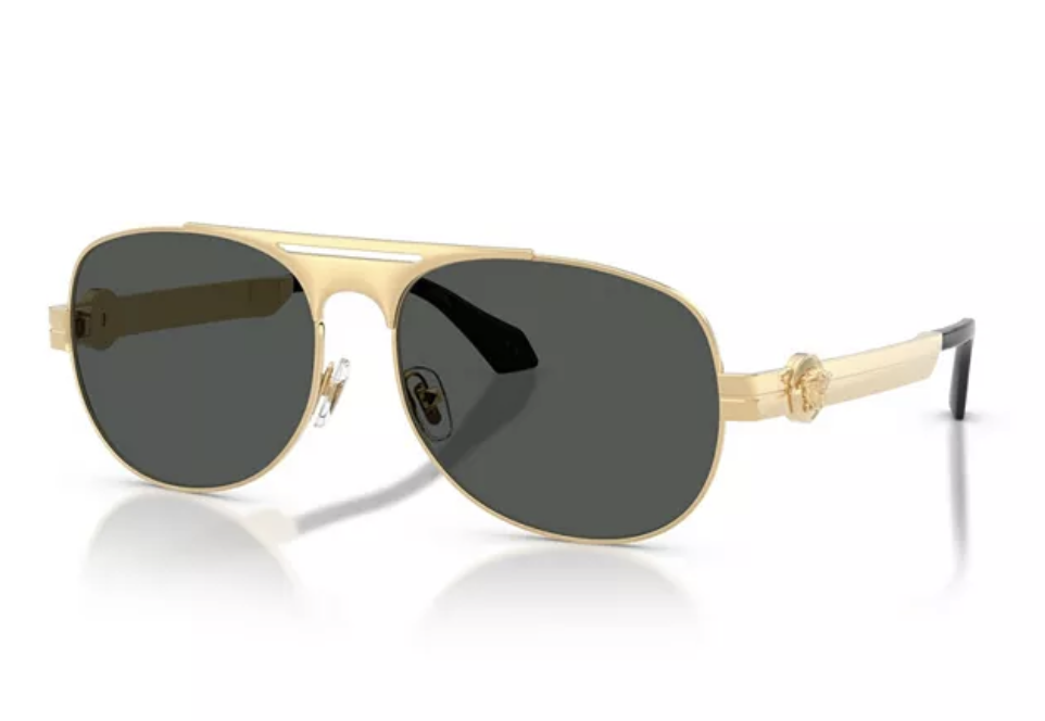 Versace VE2302 Gold Pilot Sunglasses